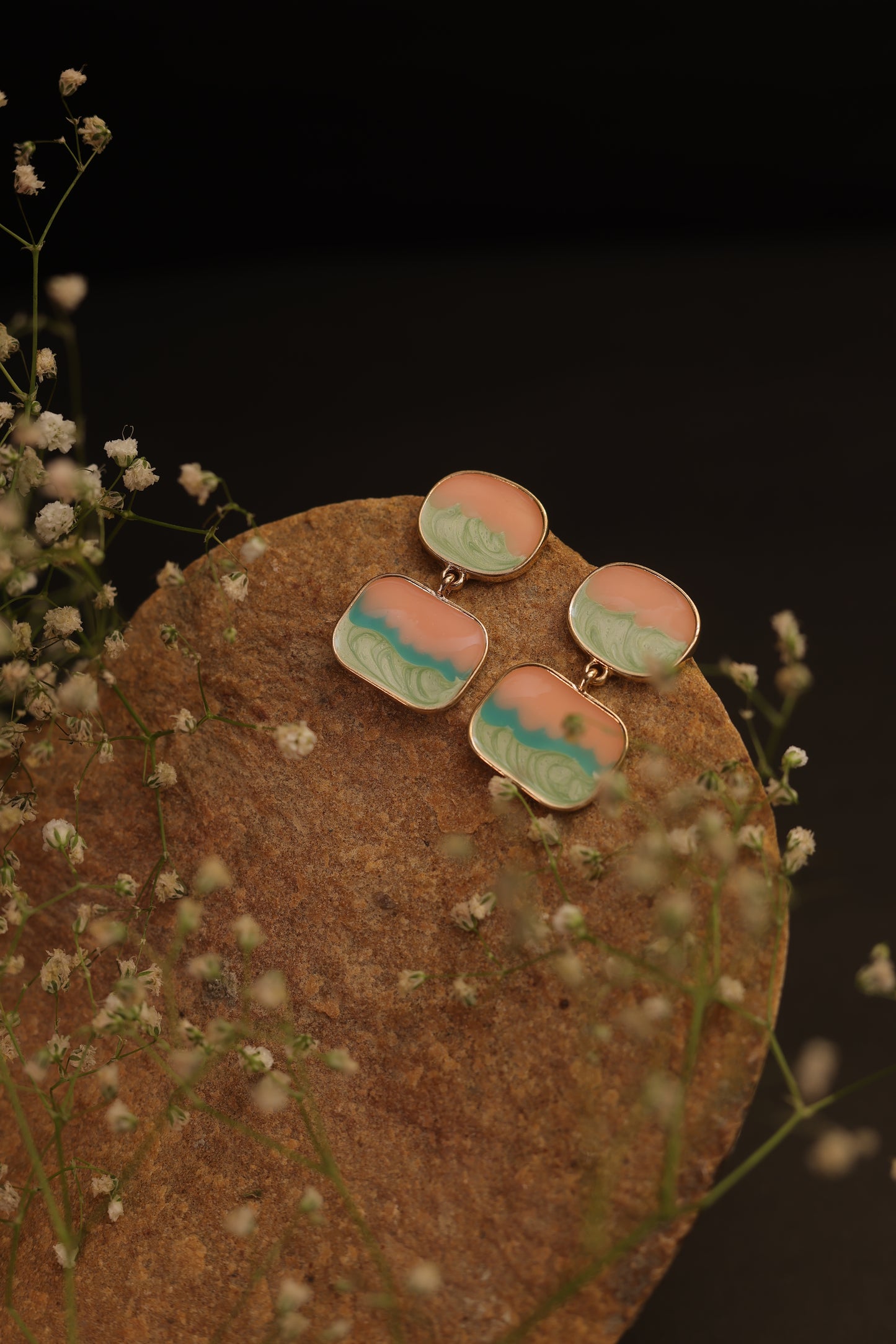 Sunset Mirage Stud Drops