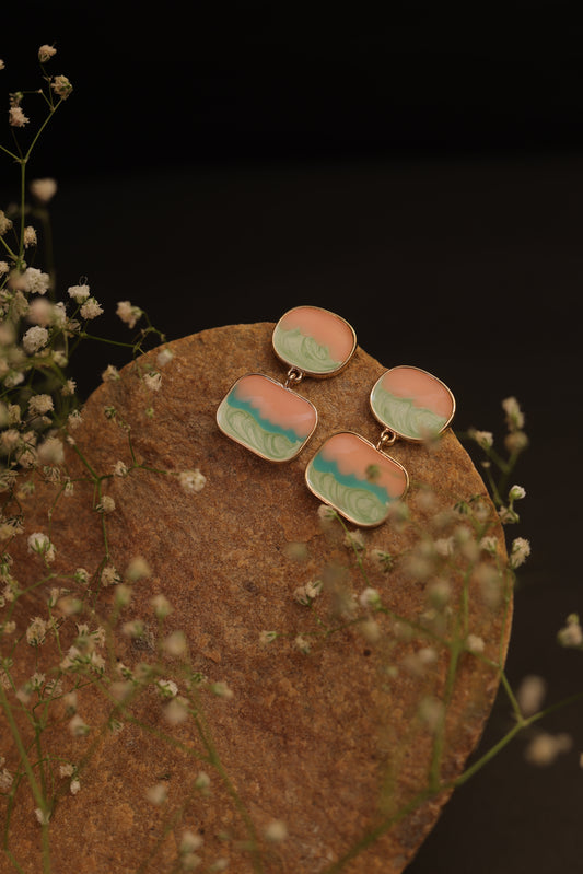 Sunset Mirage Stud Drops