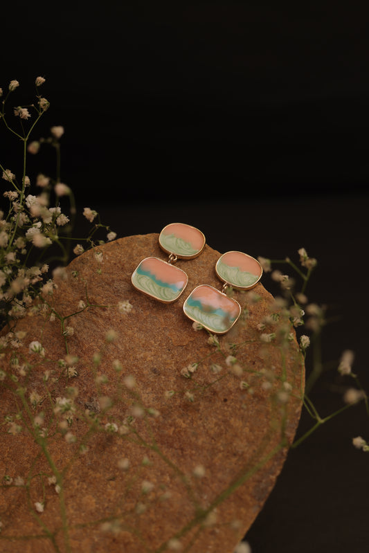 Sunset Mirage Stud Drops