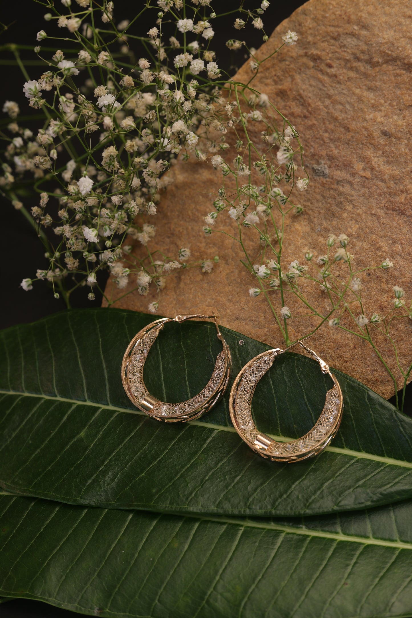 Celestial Mesh Hoops