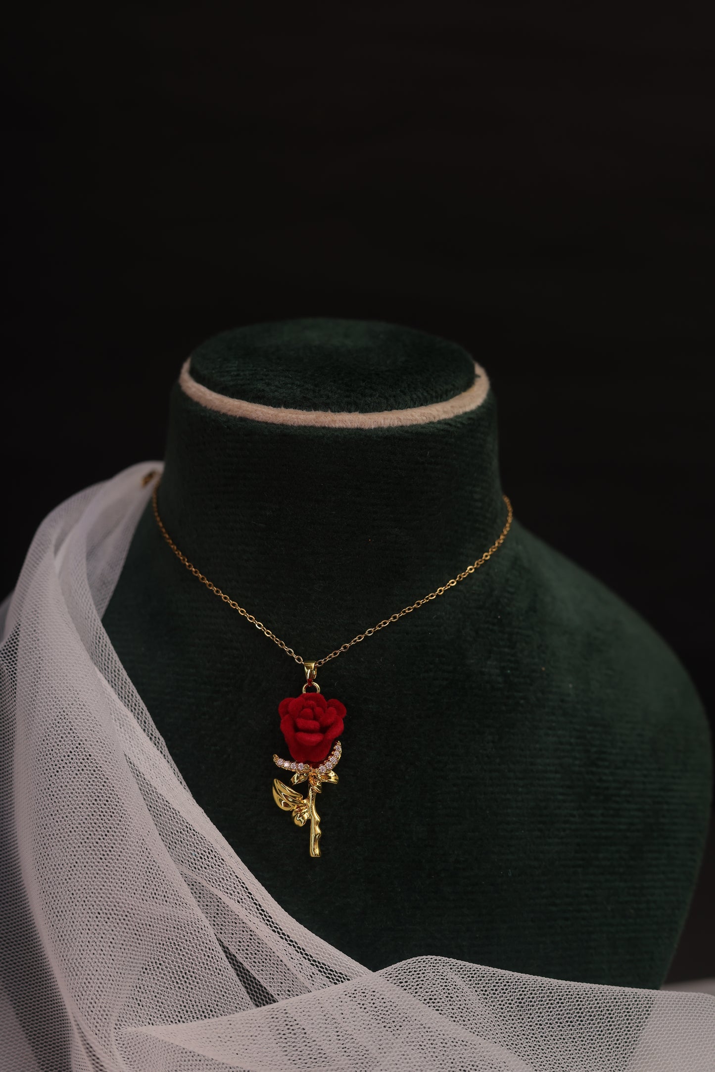 Eternal Rose Pendant Necklace