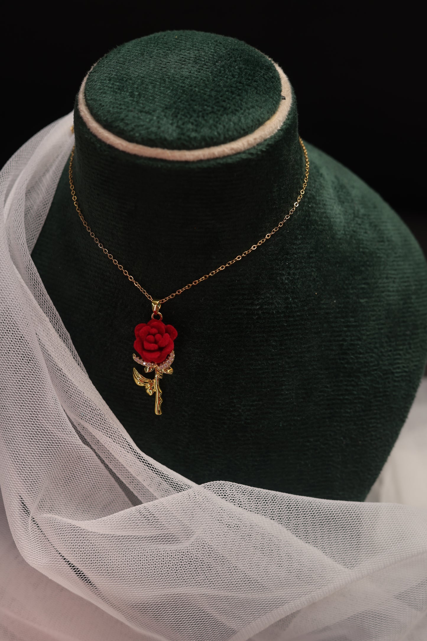 Eternal Rose Pendant Necklace