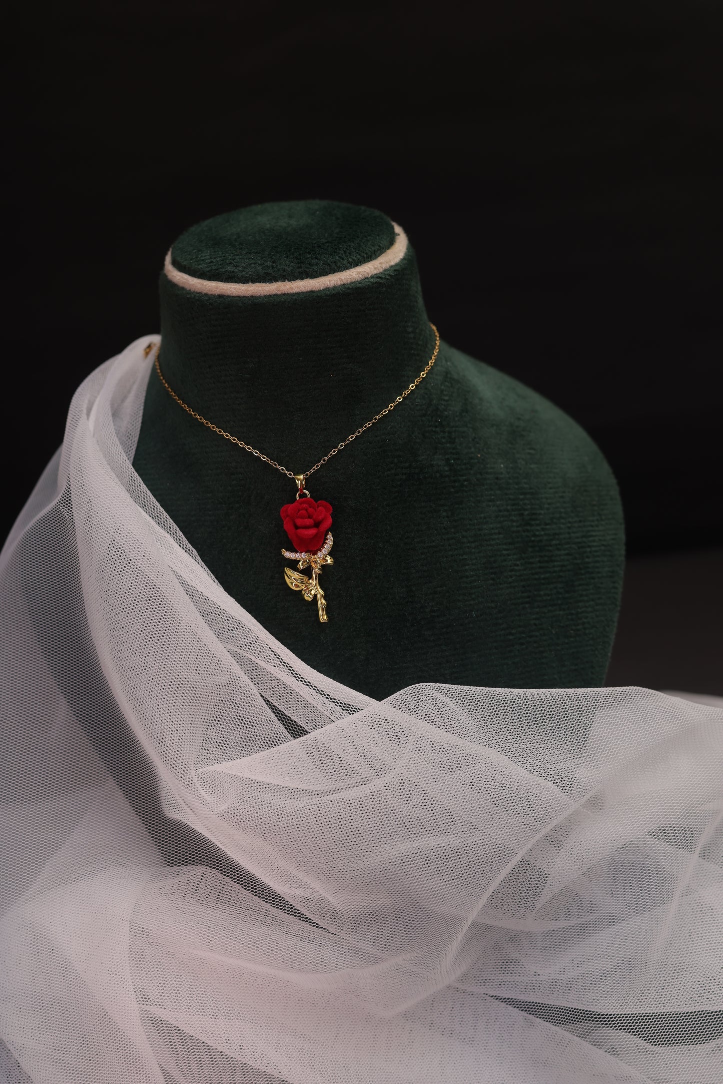 Eternal Rose Pendant Necklace