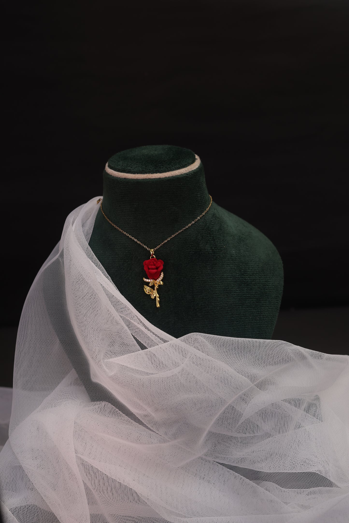 Eternal Rose Pendant Necklace