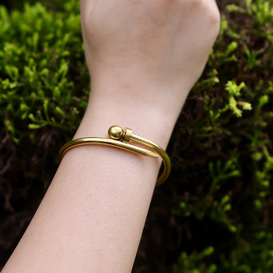 Gold Nail Luxe Bangle