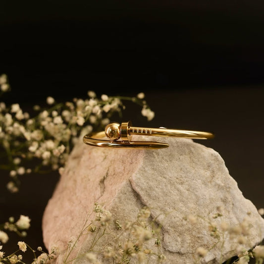 Gold Nail Luxe Bangle