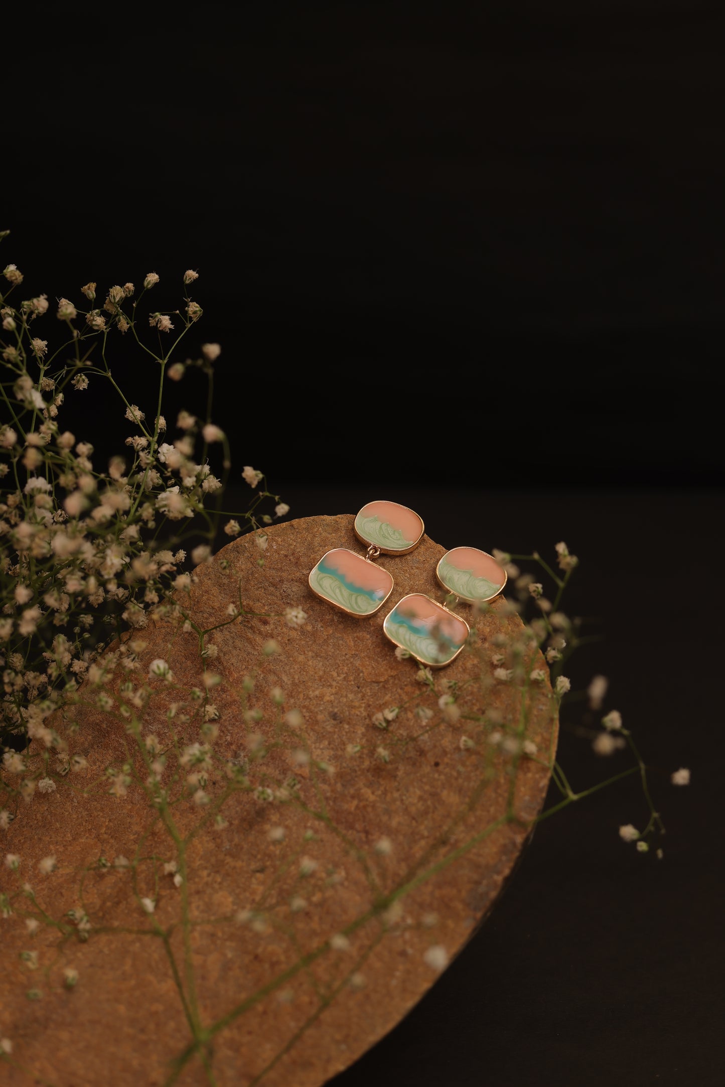 Sunset Mirage Stud Drops