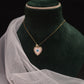 Evil Eye Heart Pendant Necklace