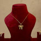 Golden Bow Charm Necklace Set