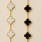 Noir Clover Bracelet - The Reversible Charm