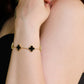 Noir Clover Bracelet - The Reversible Charm