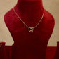 Golden Butterfly Necklace Set