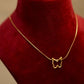 Golden Butterfly Necklace Set