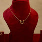Golden Butterfly Necklace Set